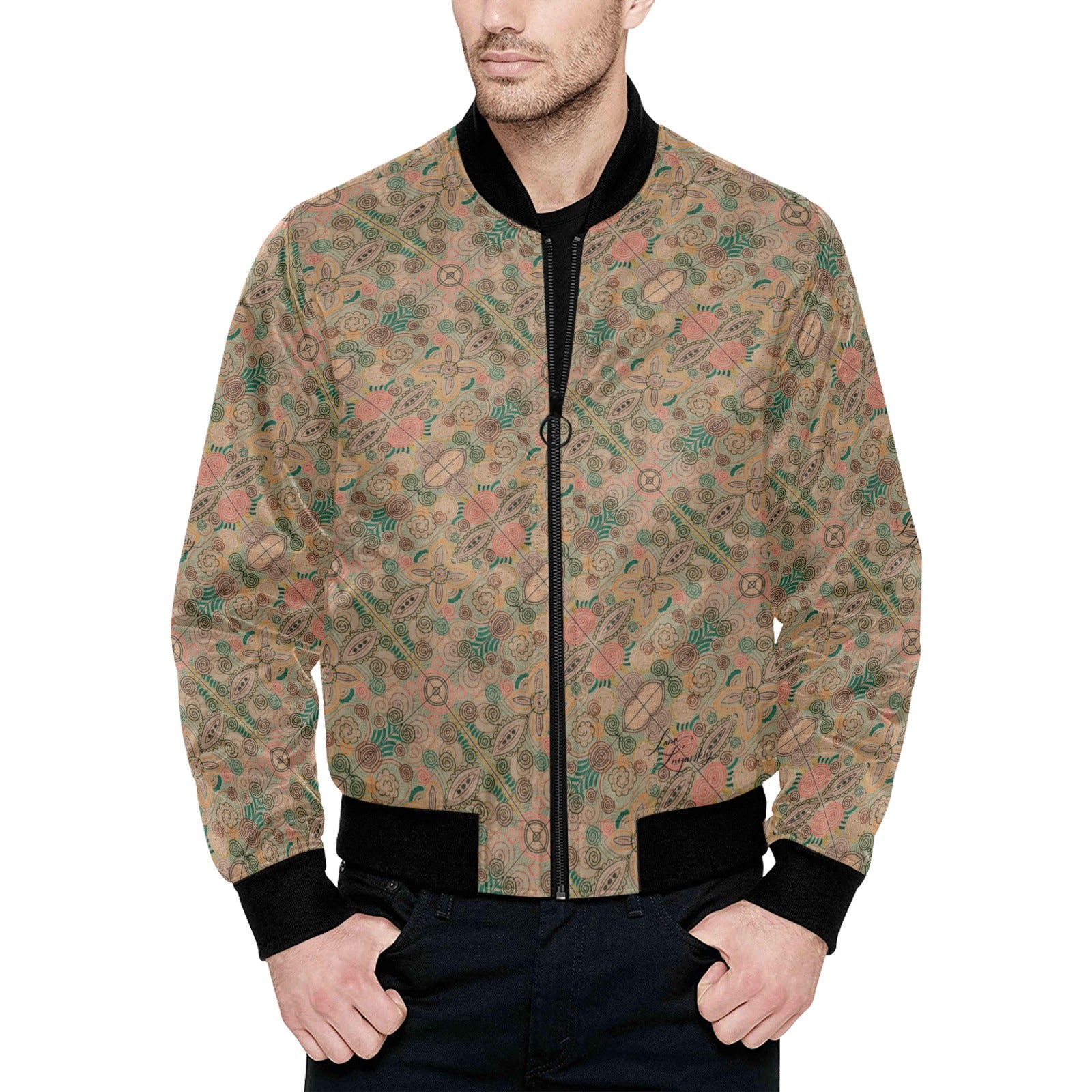 Venetian Rose Warm Bomber Jacket