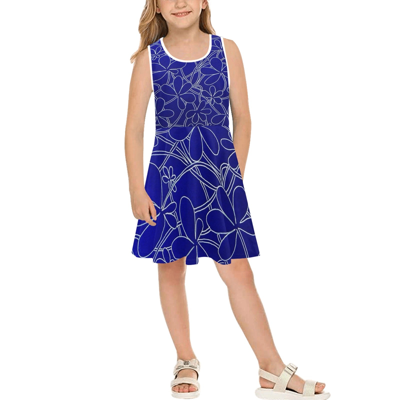 Infinity Bloom Girls' Sleeveless Sundress