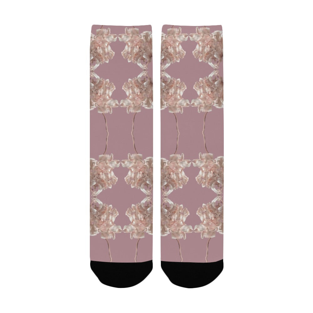 Shaggy Tulip Blush 2 Women's Custom Socks