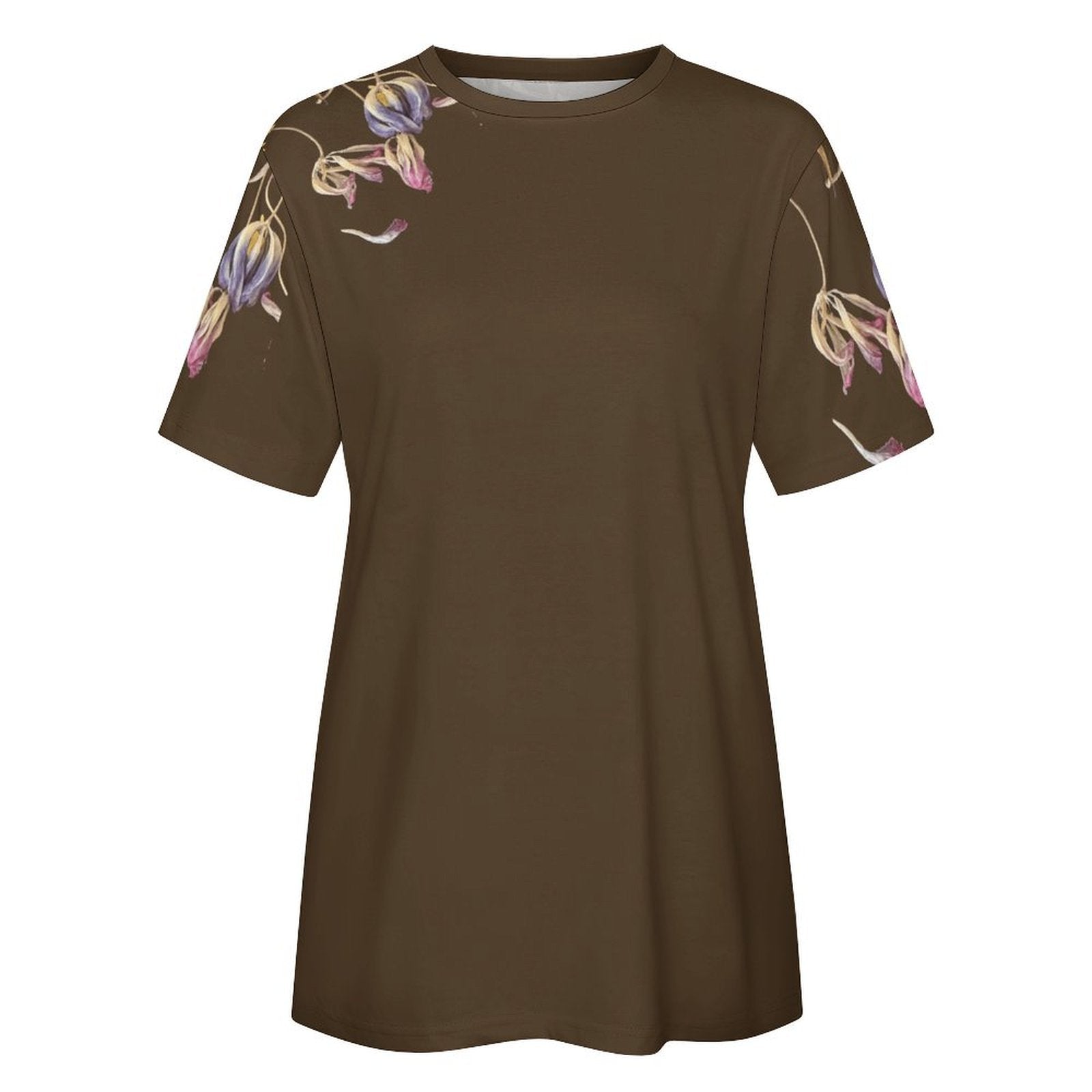 Women's Cotton T-shirt Tulips Hot Chocolate
