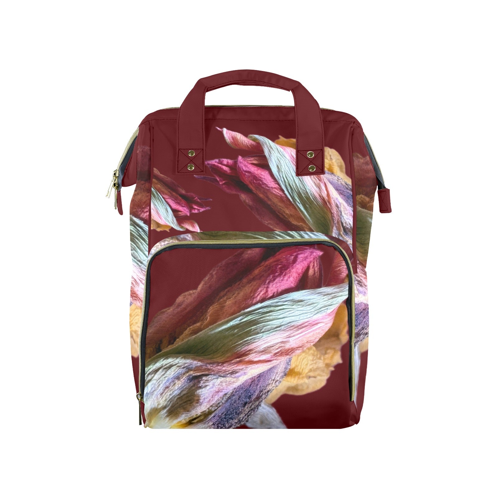 Red Tulip Twist Cherry Multi-Function Travel Diaper Bag-Large