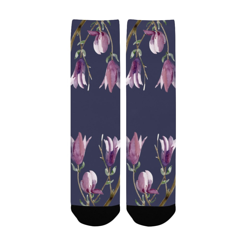 Magnolia Dusk Women's Custom Socks