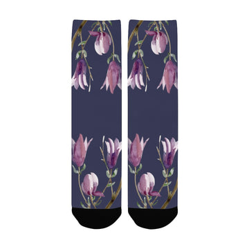 Magnolia Dusk Women's Custom Socks
