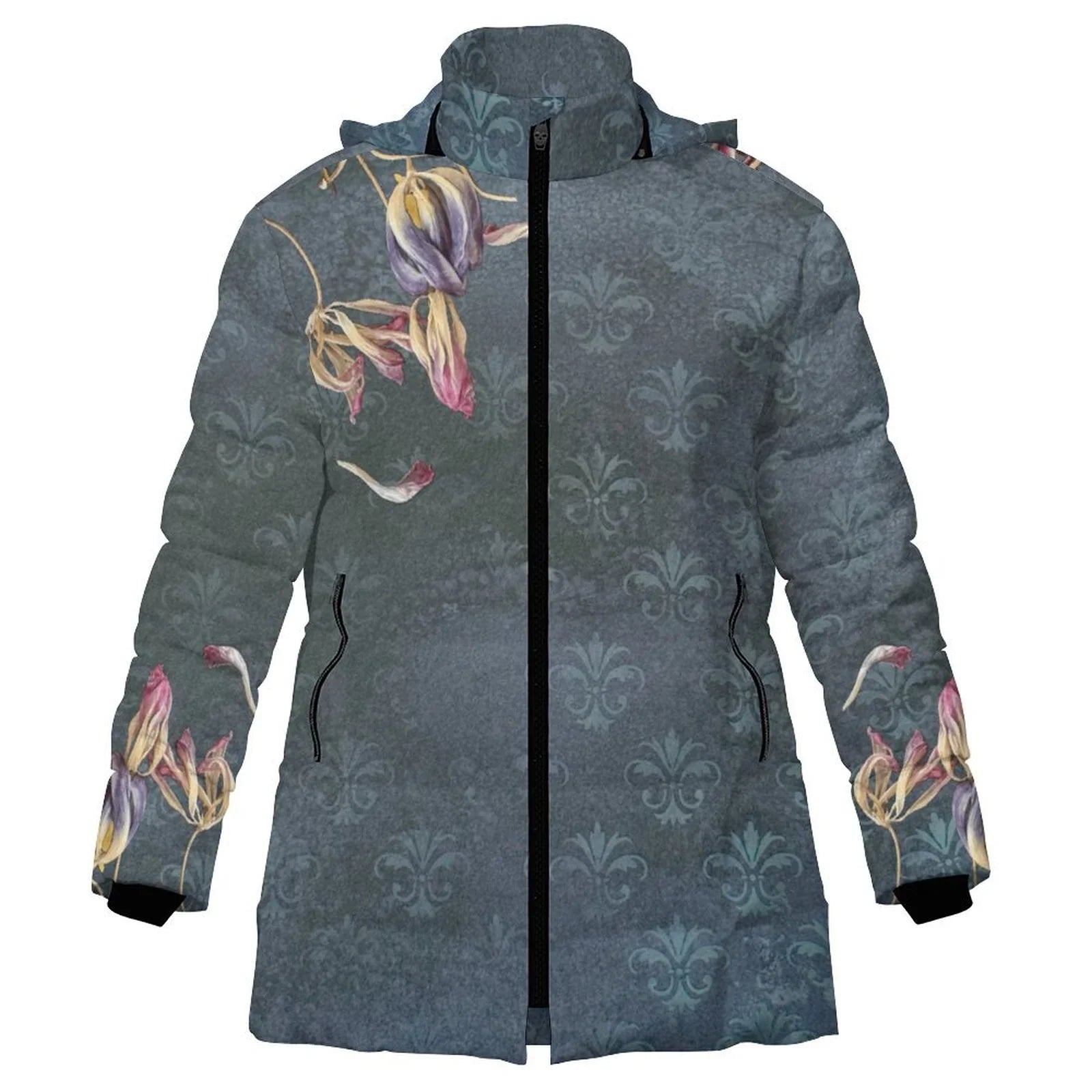 Damascus Tulip Women's Hooded Puffer Coat