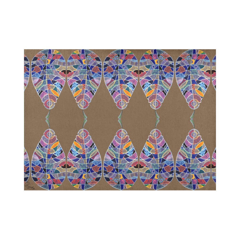 Fantasy Leaf Ochre Placemat 14’’ x 19’’ (Set of 4)