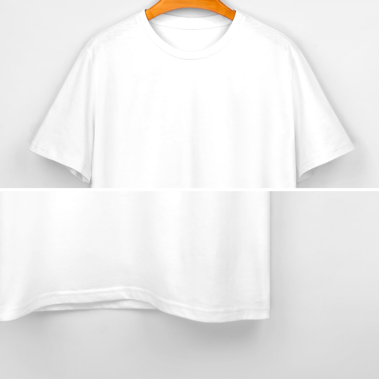 Women's Cotton T-shirt Tulips Tender Sky