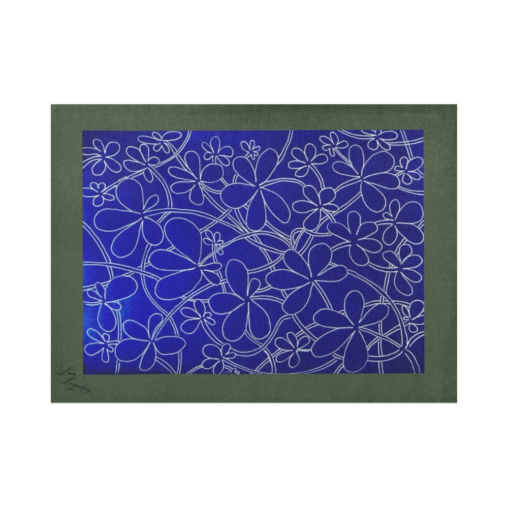 Infinity Bloom Forest Green Placemat 14’’ x 19’’ (Set of 4)