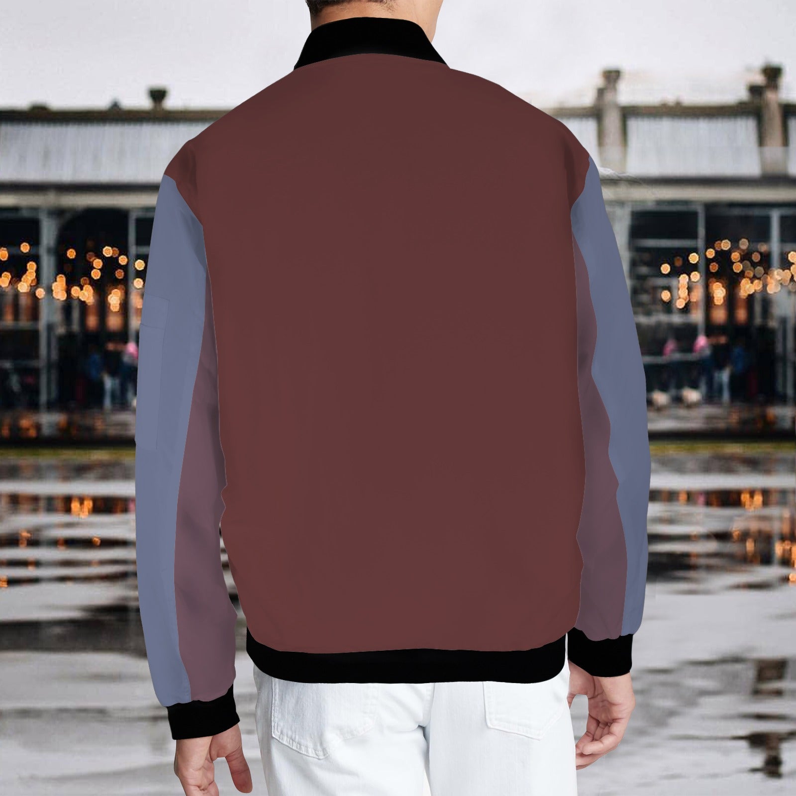 Dusk Cherry Chocolate Men's Bomber Jacket