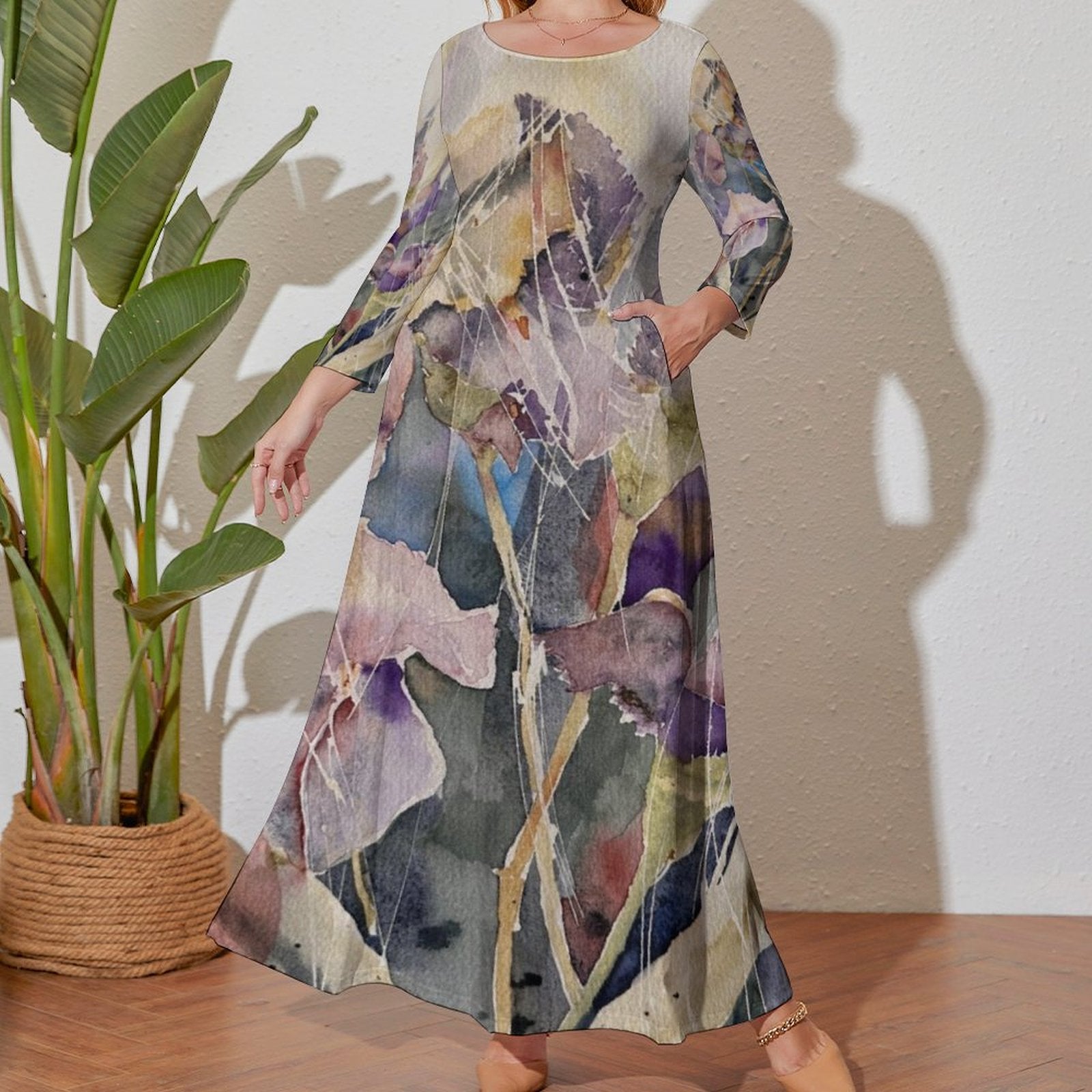 Iris Maxi Long sleeve dress