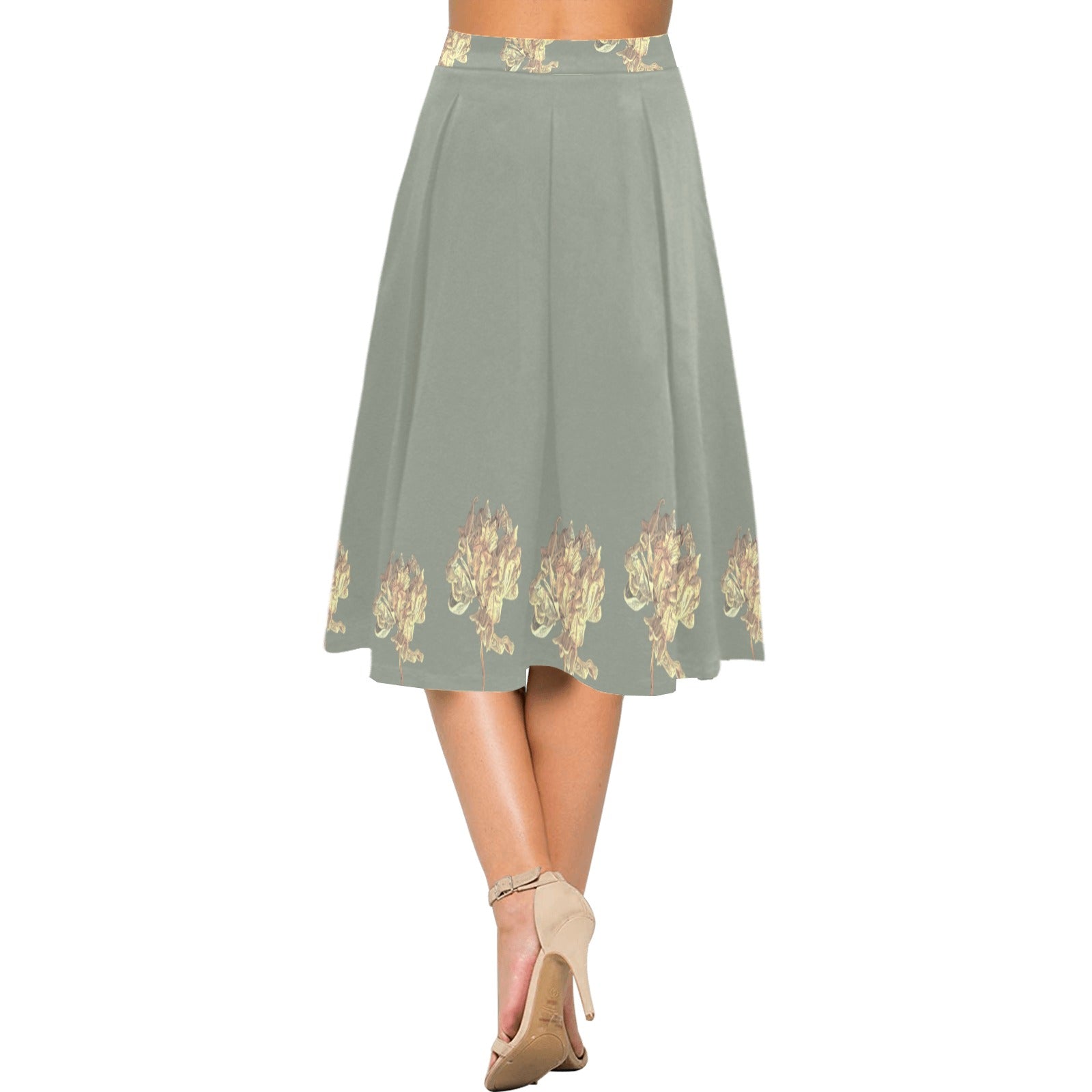 Single Tulip Moon Beam 2 Mnemosyne Women's Crepe Skirt