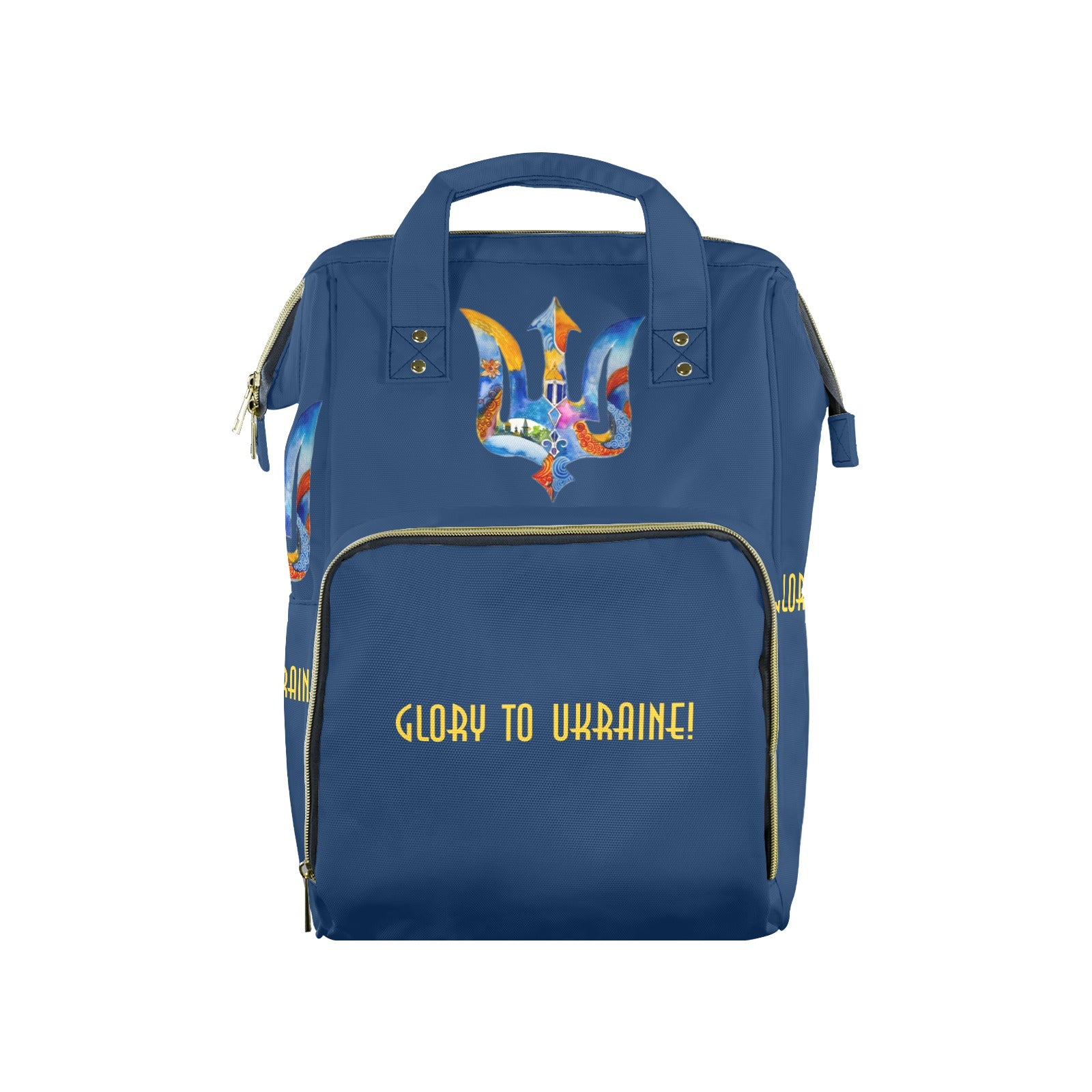 Support Ukraine Trident Multi-Function Travel Diaper Bag-Large