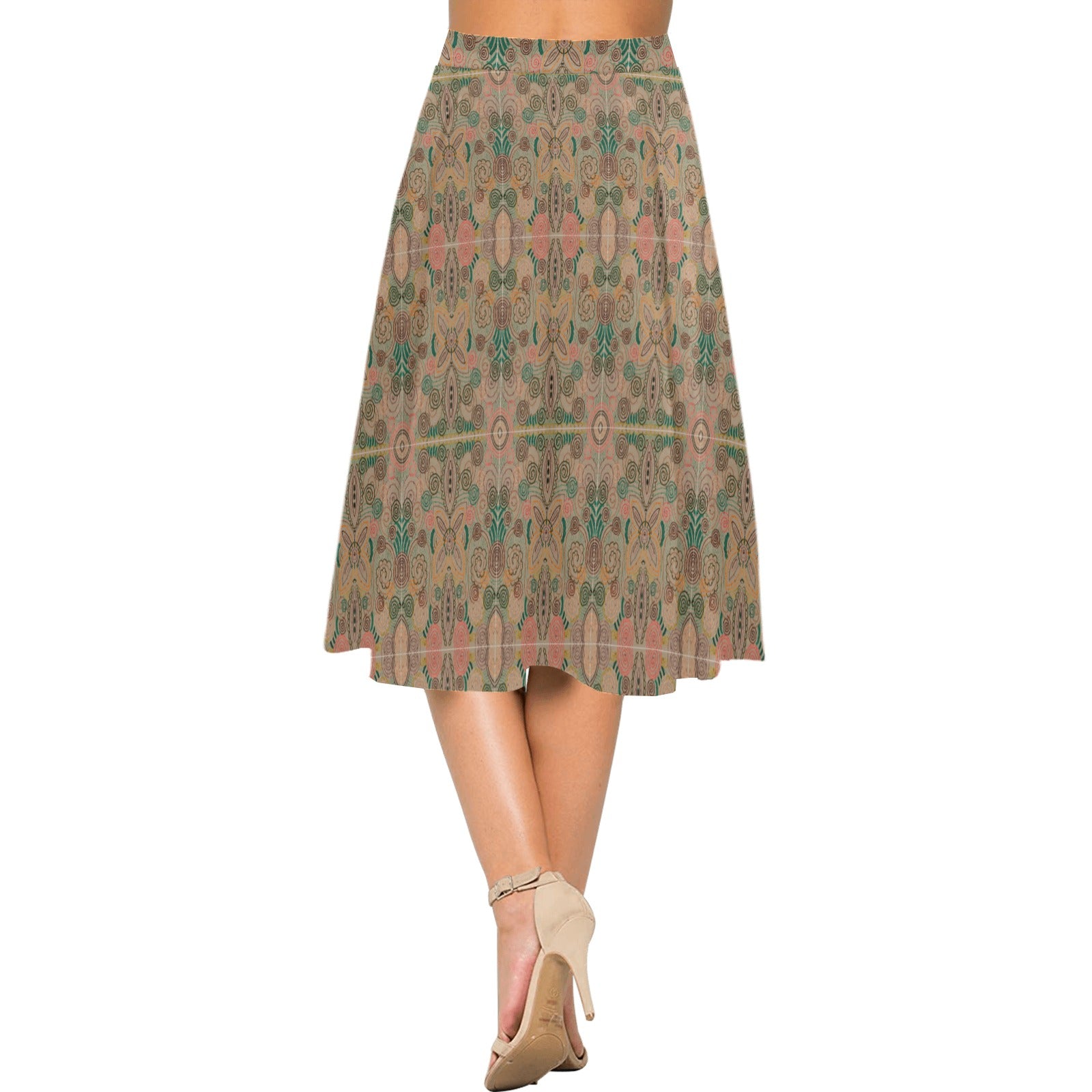 Venetian Blossom Mnemosyne Women's Crepe Skirt