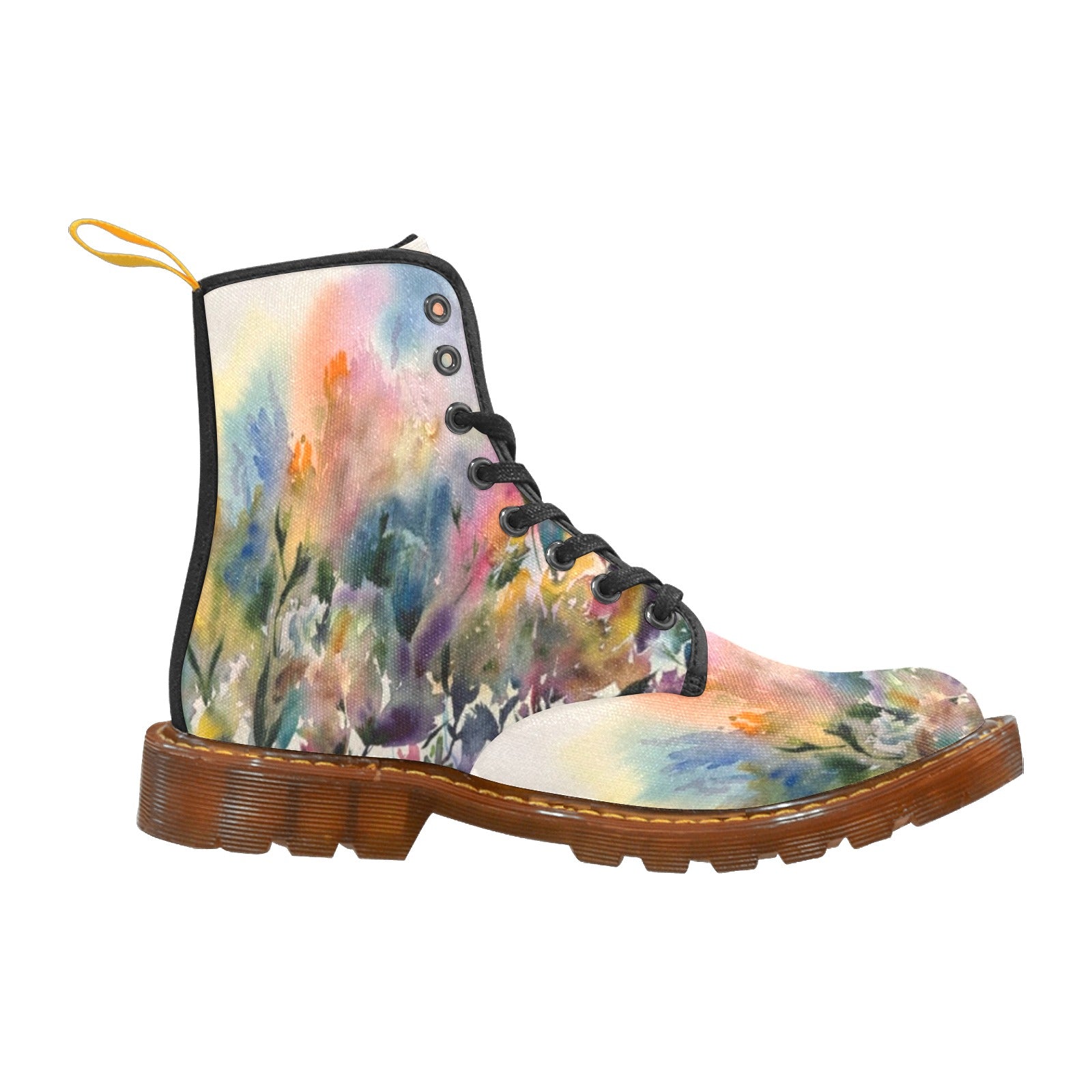Morning Dew Light Custom Canvas Boots For Women