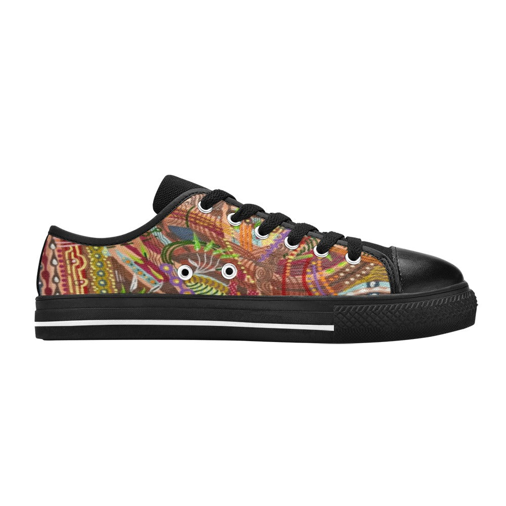 Brown Sophistication Men's Classic Canvas Shoes