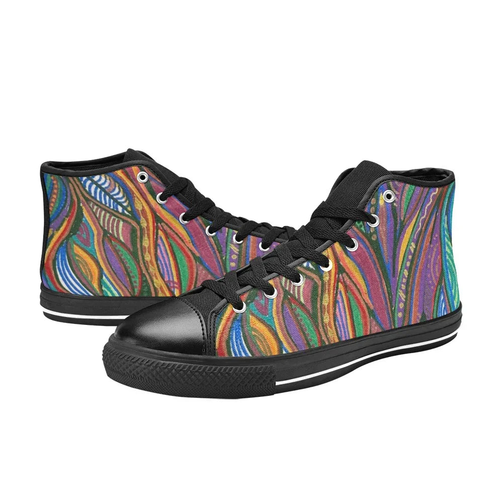 Lanterna High Top Schwarze Herren High Top Canvas Schuhe
