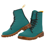 Transformative Teal Custom Canvas Boots For Women Model 1203H