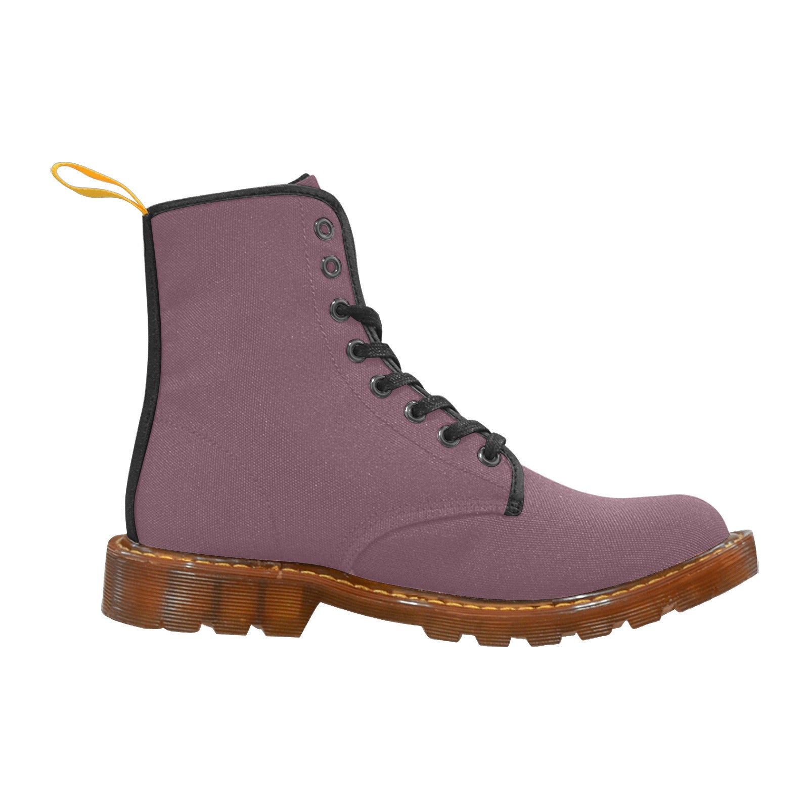 Mauve Wine Custom Canvas Boots For Women Model 1203H