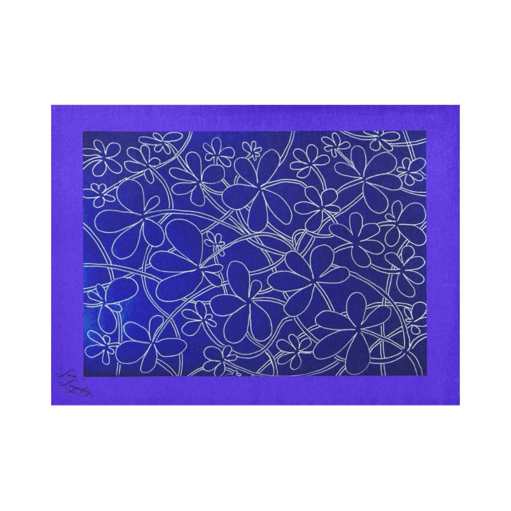 Infinity Bloom Royal Blue Placemat 14’’ x 19’’ (Set of 4)
