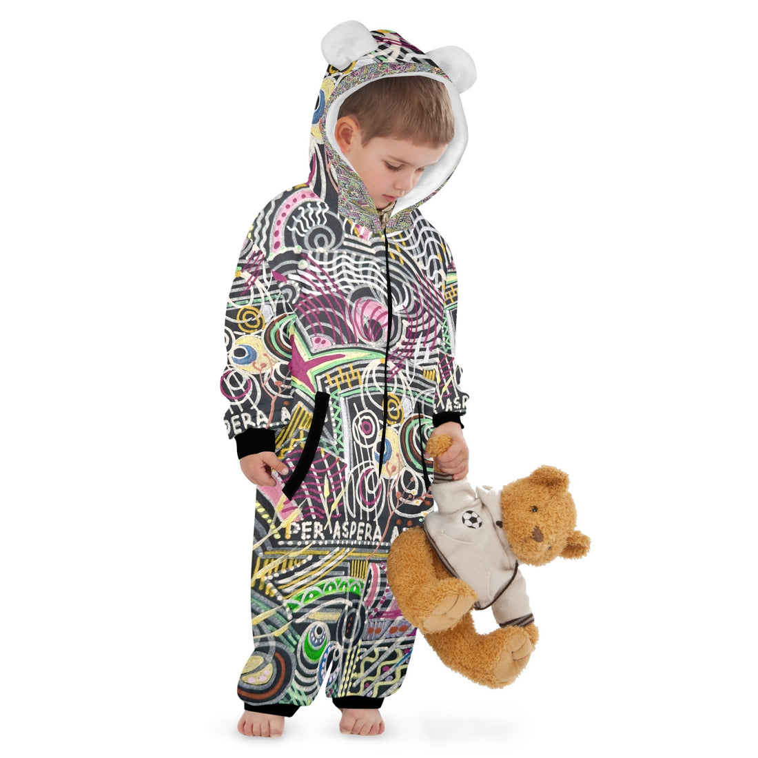 One piece Kids Hooded PJ