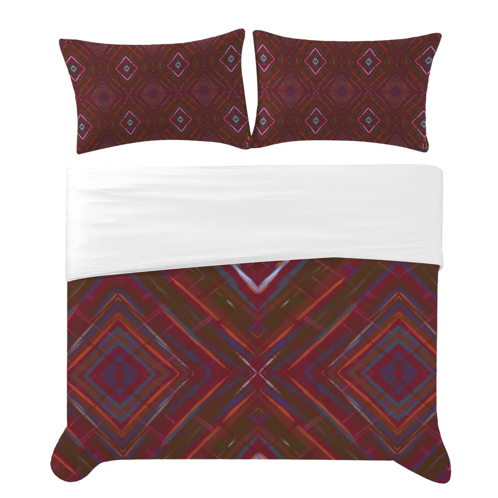 Christmas Tartan 3-Piece Bedding Set 94x104inch
