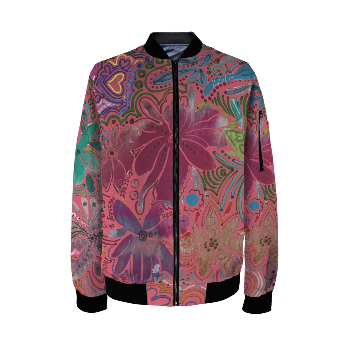 Forever Love Magenta Women's Bomber Jacket