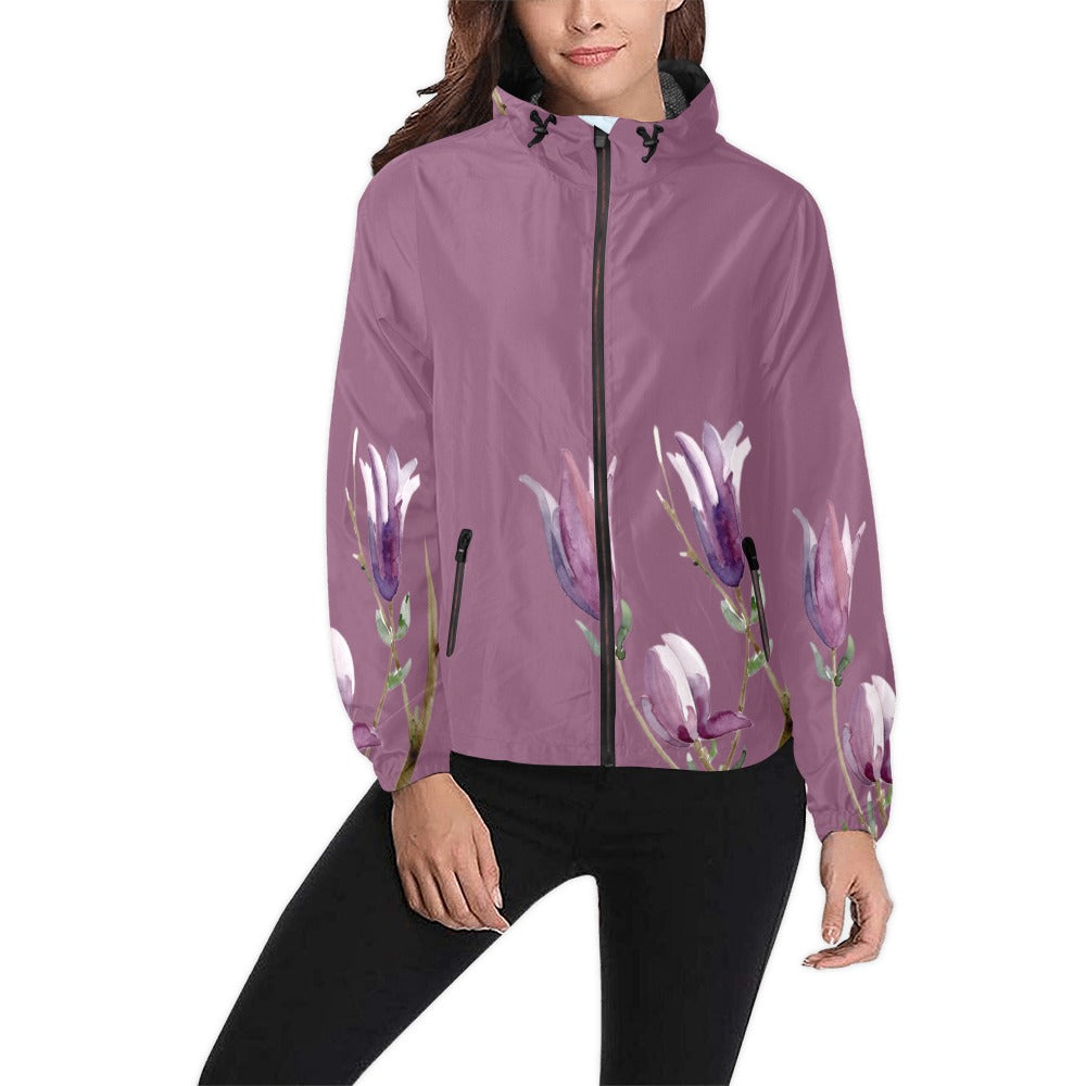 Magnolia Rhodolite Unisex Windbreaker