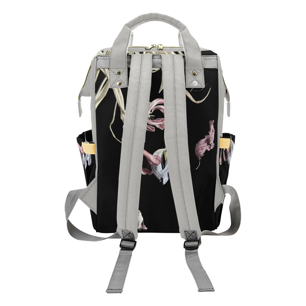 Tulip Drama Grey Multi-Function Diaper Backpack/Diaper Bag
