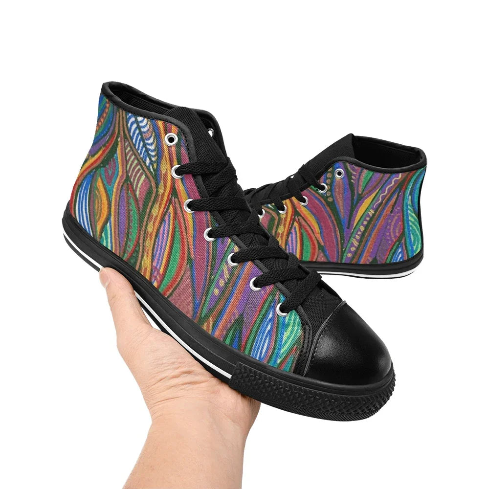 Lanterna High Top Schwarze Herren High Top Canvas Schuhe