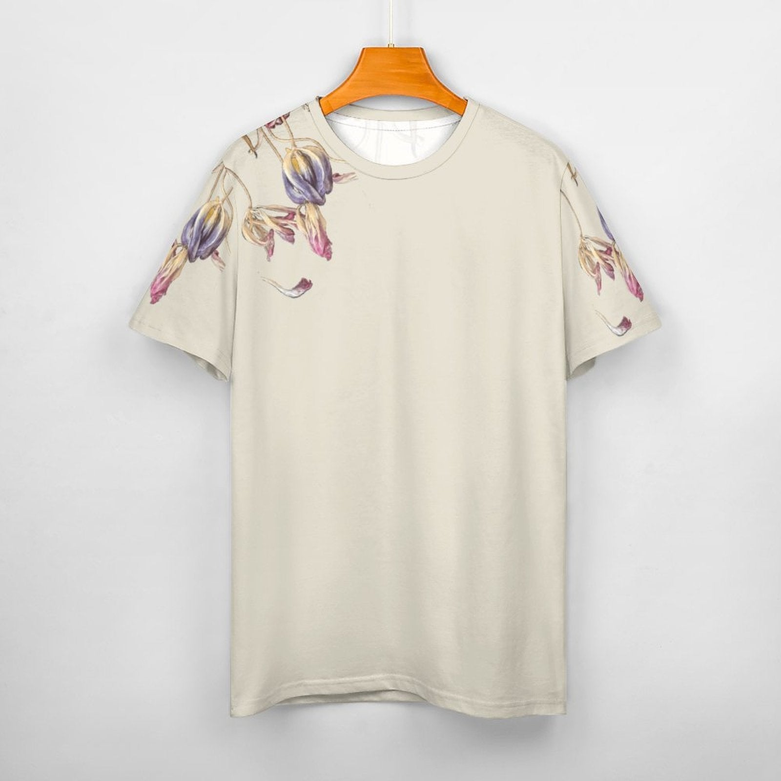 Women's Cotton T-shirt Tulips Jelly Mint