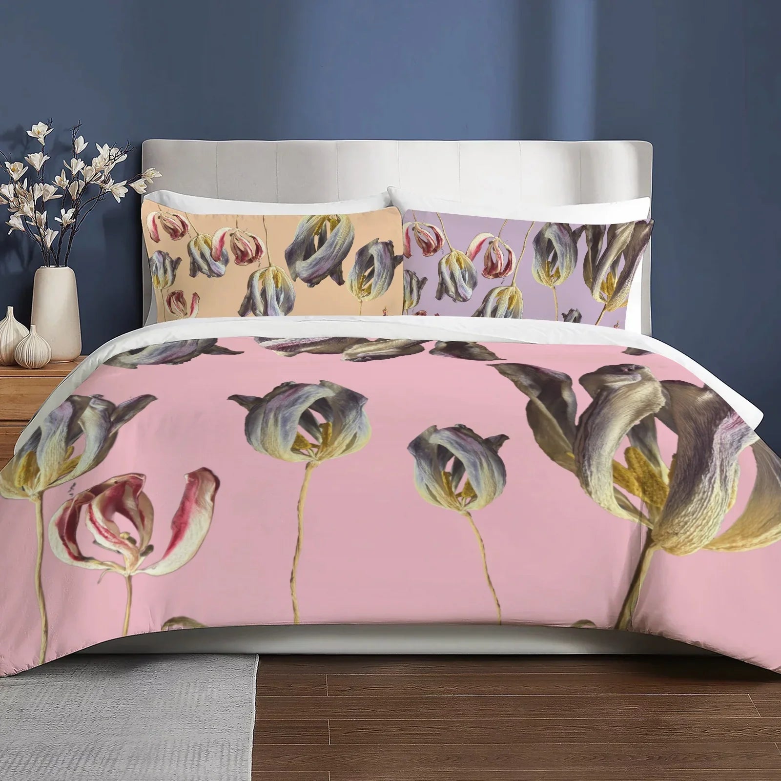 Tulip Filed Trio 3-Piece Bedding Set 94x104inch
