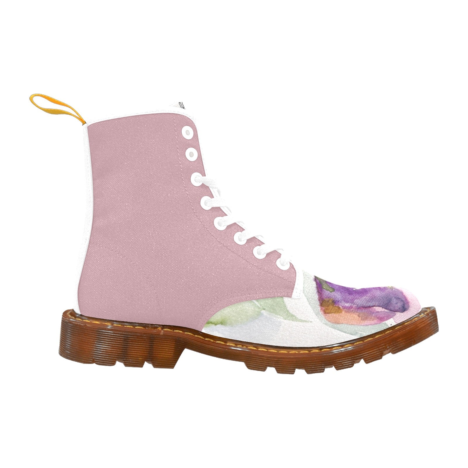 Tulip Dusty Rose Custom Canvas Boots For Women Model 1203H