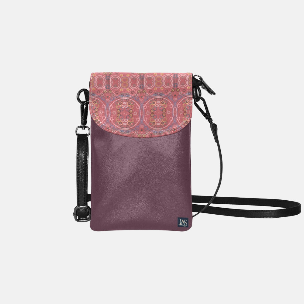 Old Rose Cherry Small Cell Phone Purse