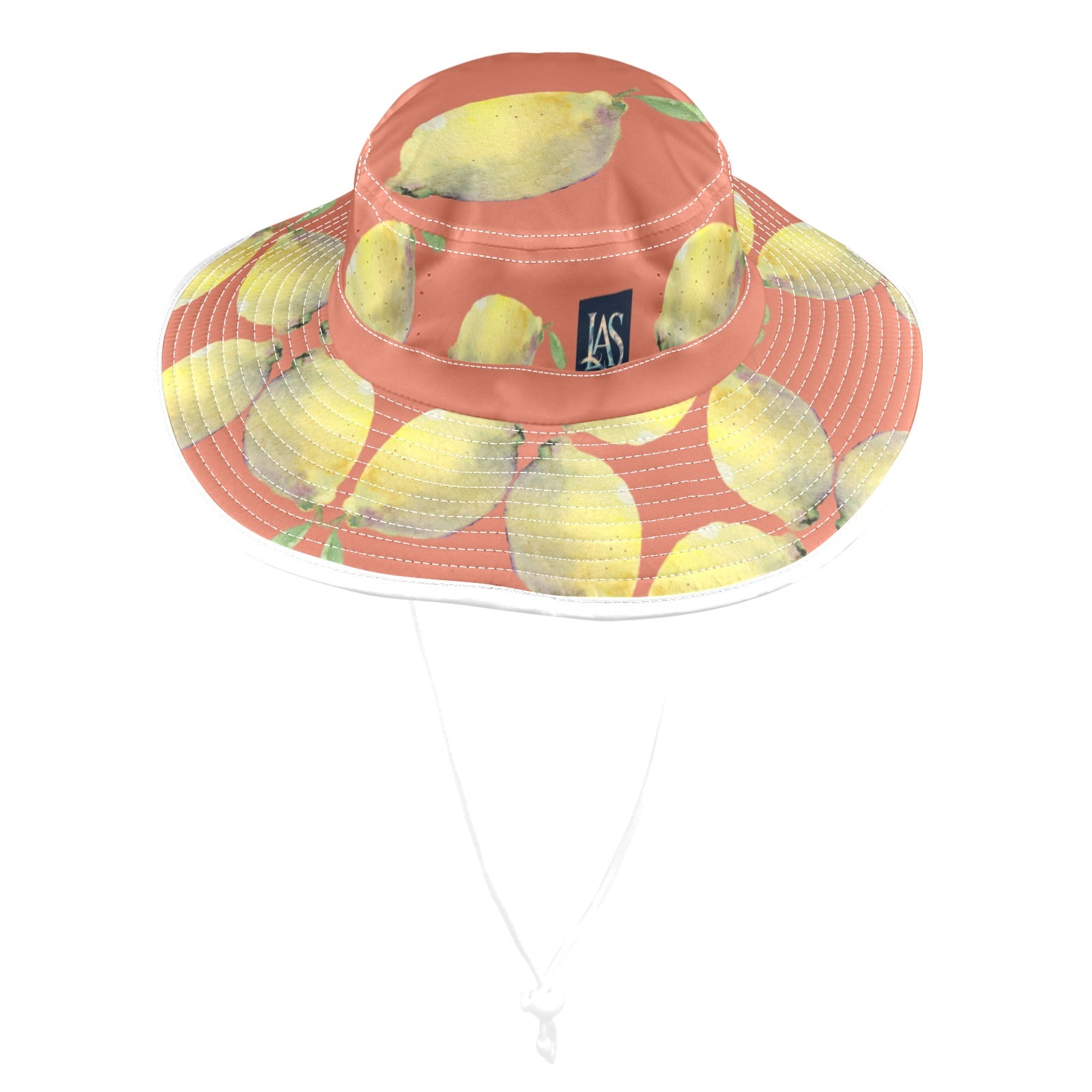 Lemon Orangeade Wide Brim Bucket Hat