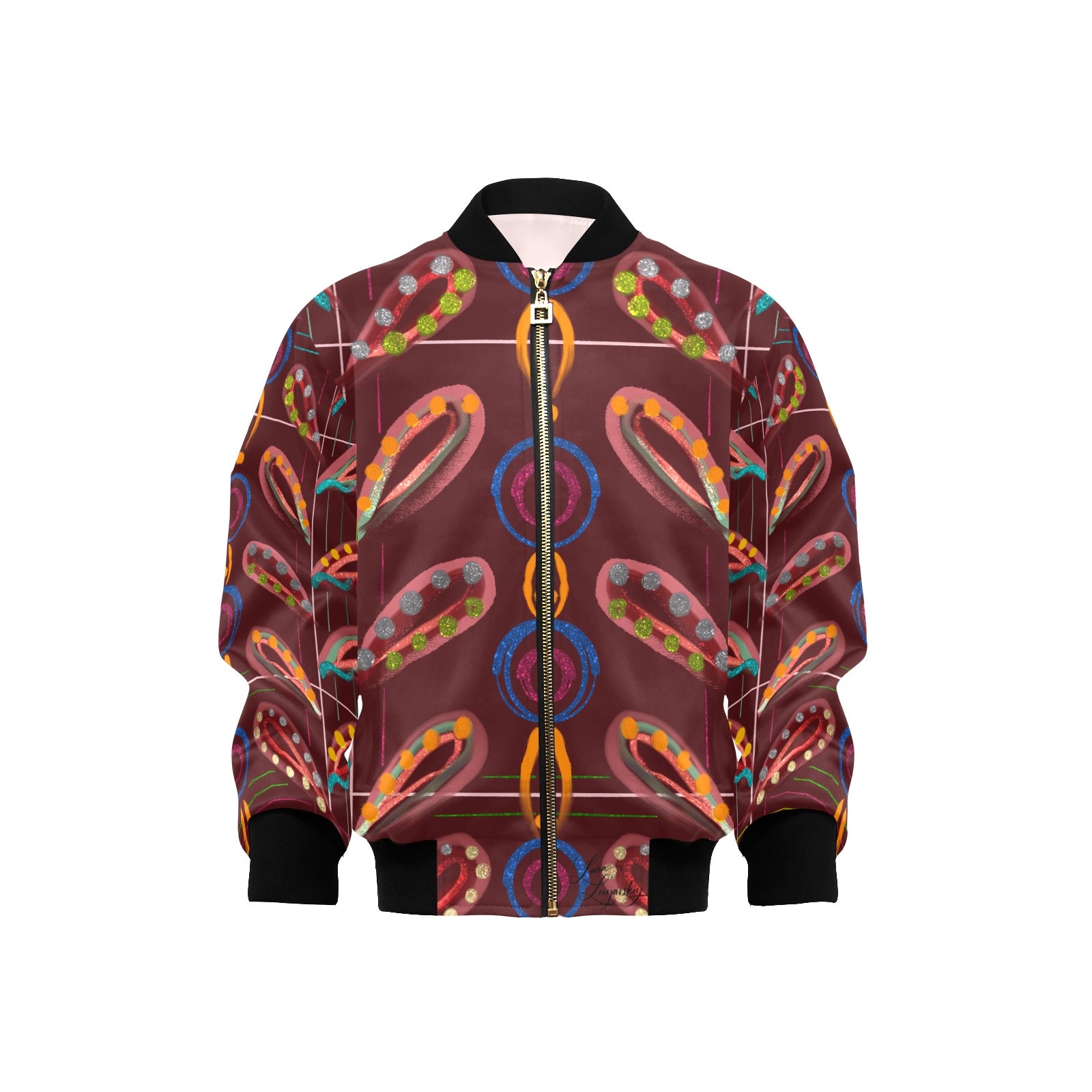 Exotic Peas Kids' lined My City Bomber Jacket with Pockets