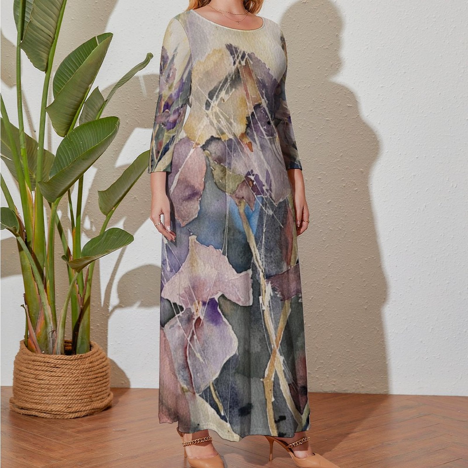 Iris Maxi Long sleeve dress