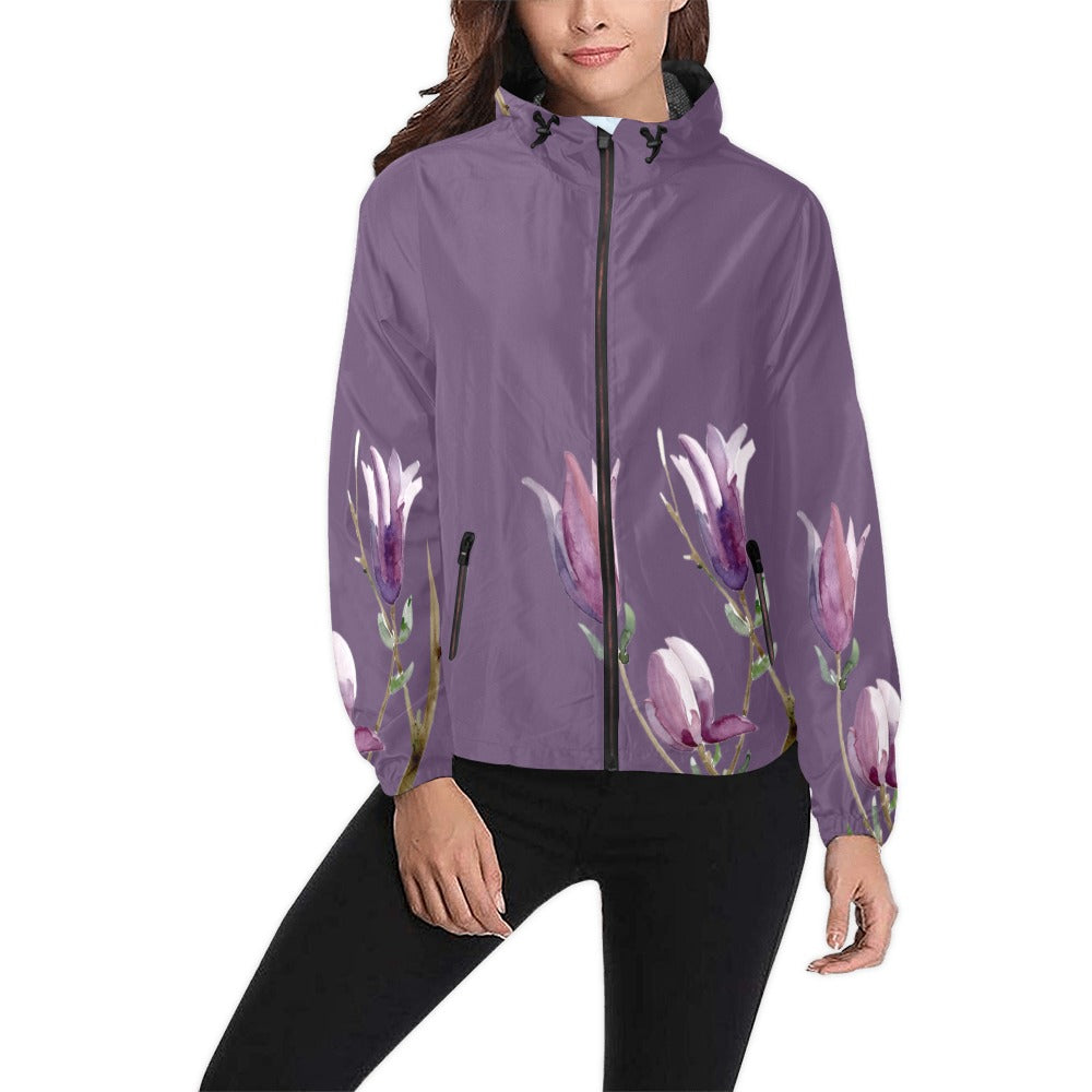 Magnolia Plum Caspia Unisex Windbreaker