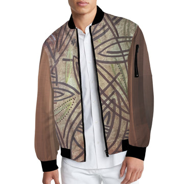 Brown Sophisticated Elegance Bomber Jacket