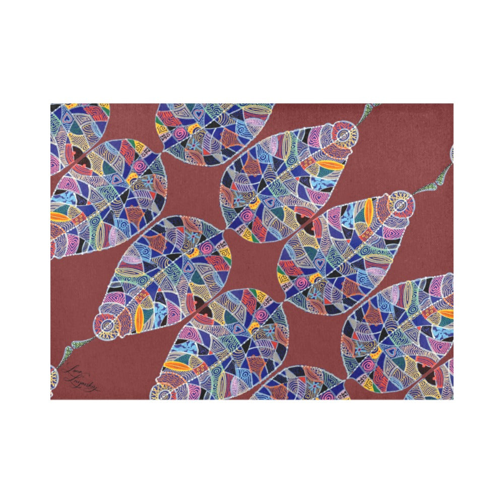 Fantasy Leaf Chocolate Placemat 14’’ x 19’’ (Set of 4)