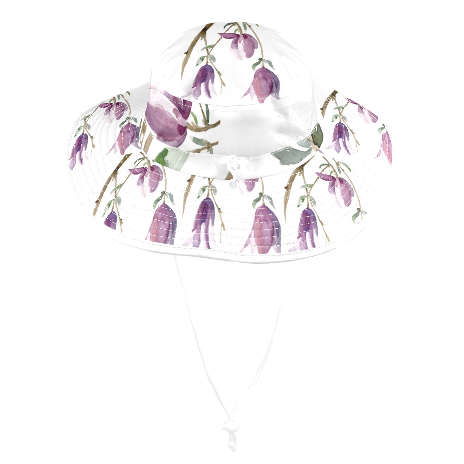Magnolia White Wide Brim Bucket Hat