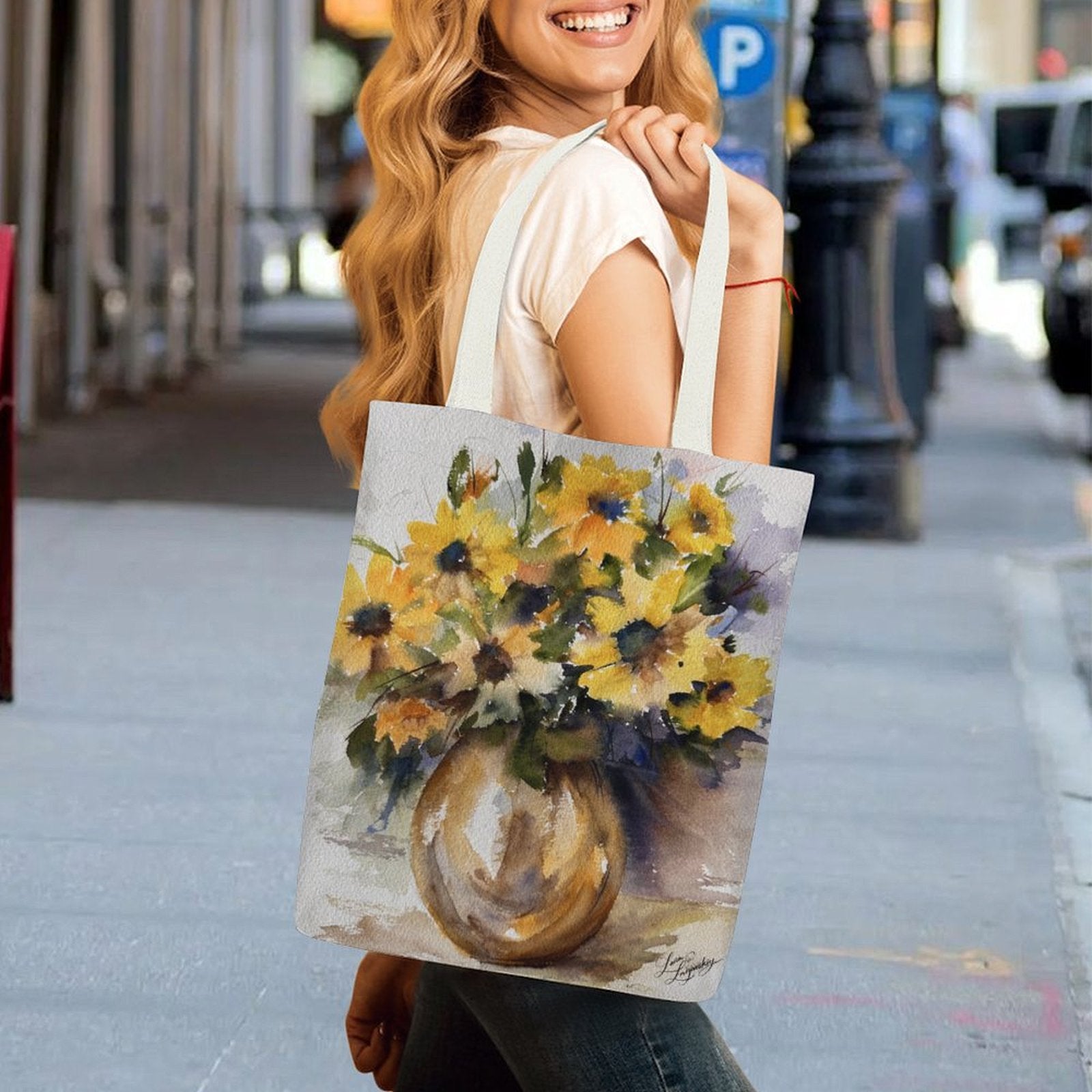 Canvas Tote Bag Single Canvas Tote Bag-32x38CM (One-Sided Print)
