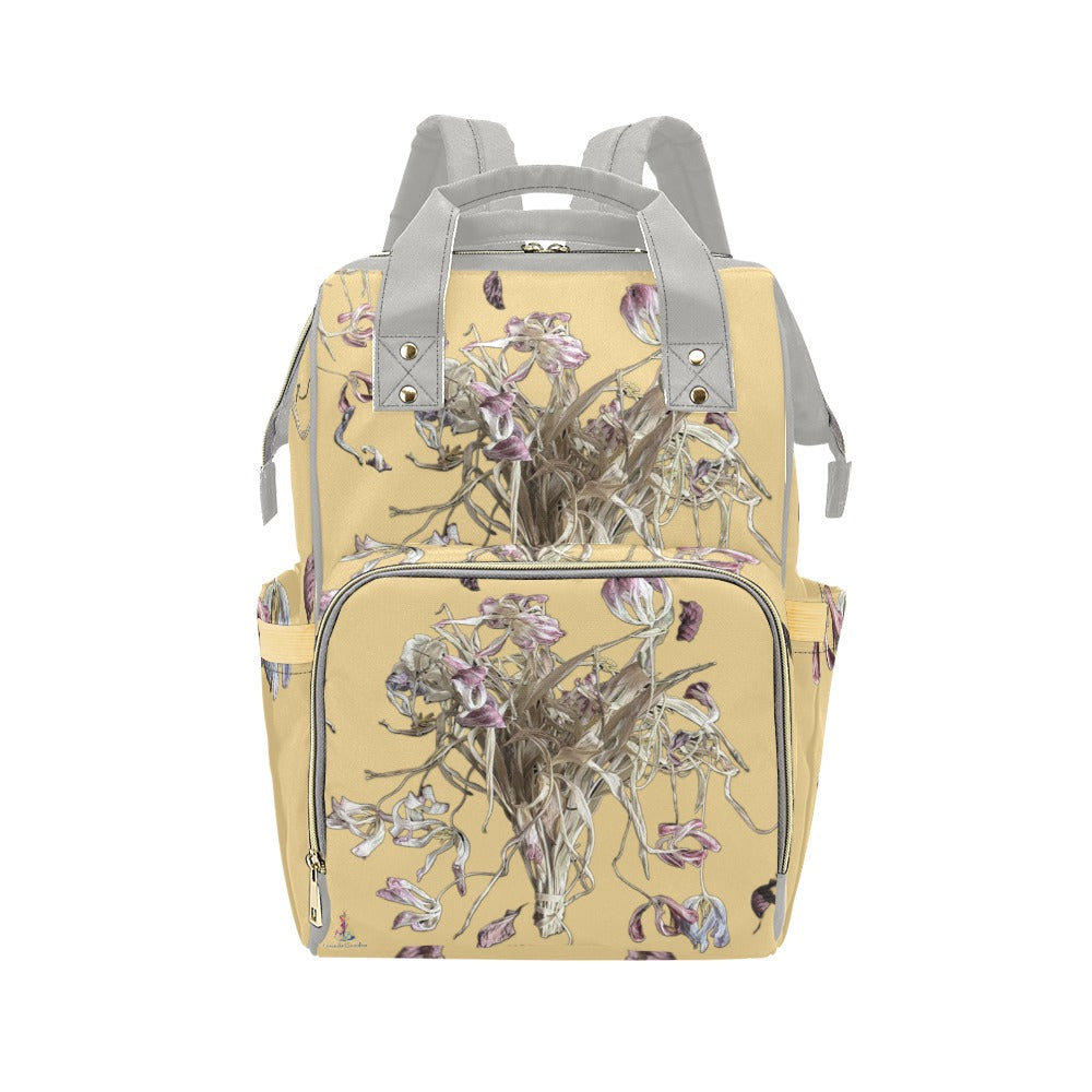 Tulip Drama Lemon Drop Multi-Function Diaper Backpack/Diaper Bag