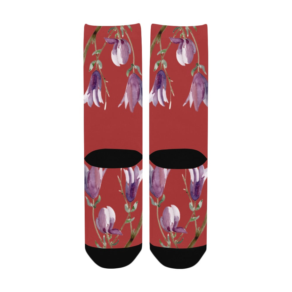 Magnolia Cherry Cobbler Women's Custom Socks