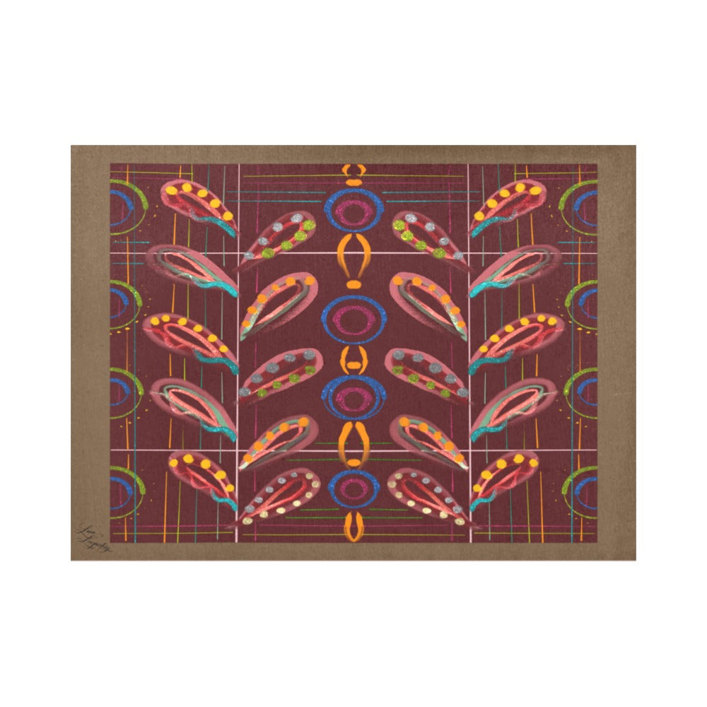 Exotic Peas Ochre Placemat 14’’ x 19’’ (Set of 4)