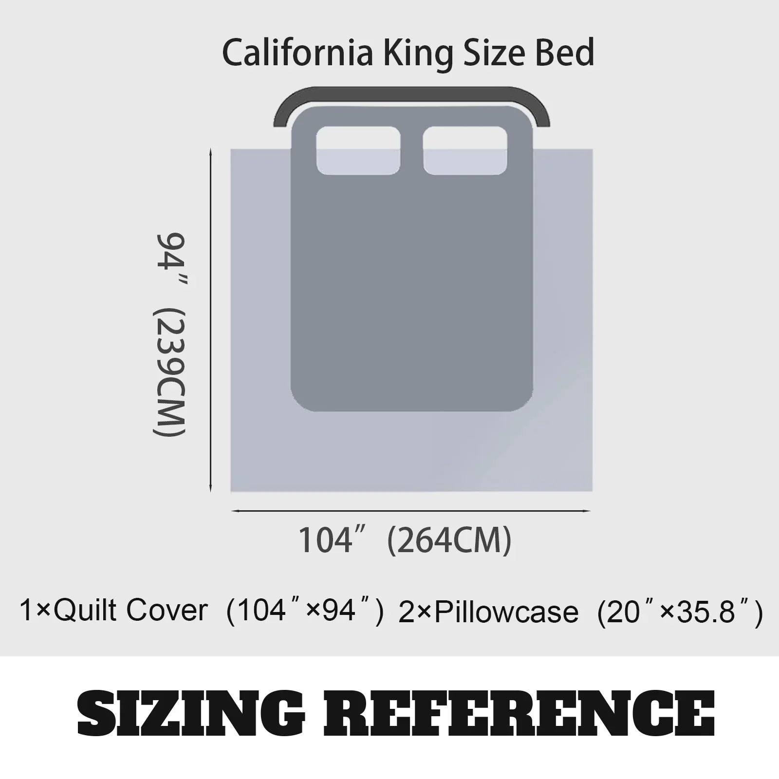Midnight Botanica 3-Piece Bedding Set 94x104inch
