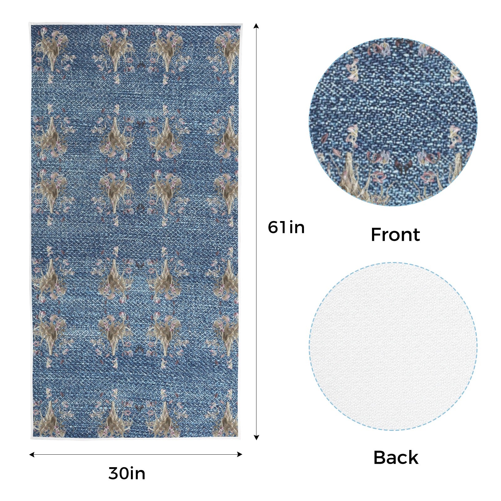 Tulip Bouquet Mega Quick-Dry Beach Towel 30"x61"