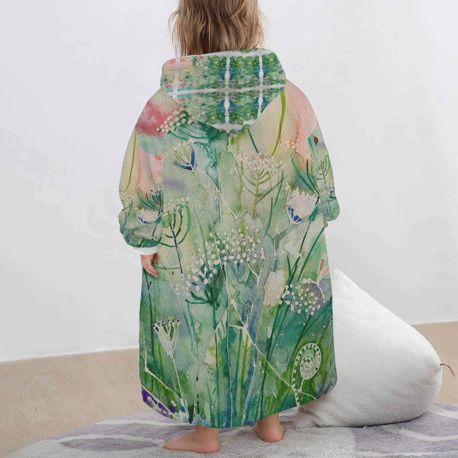 Schlafen im Garten Decke Hoodie für Kinder