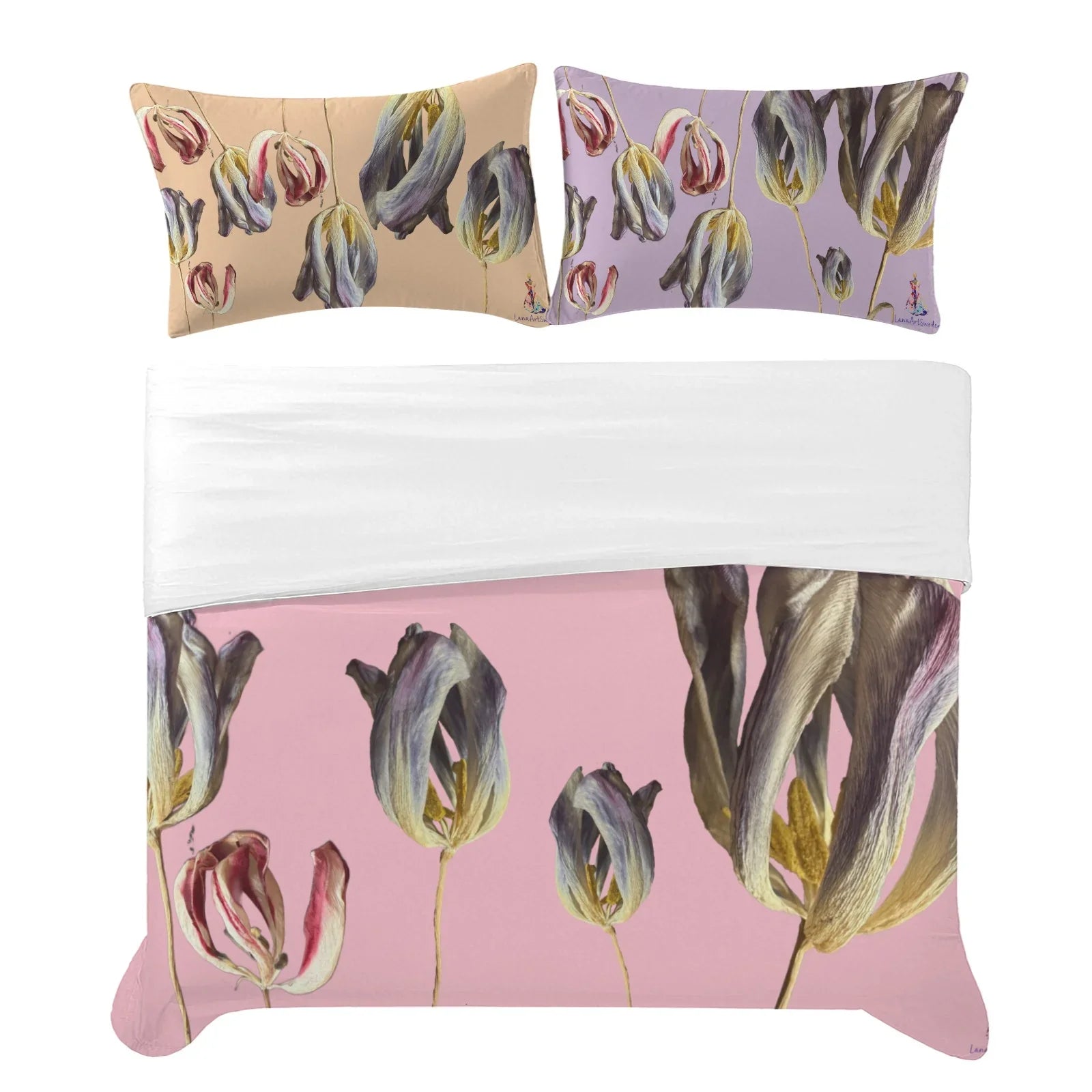 Tulip Filed Trio 3-Piece Bedding Set 94x104inch