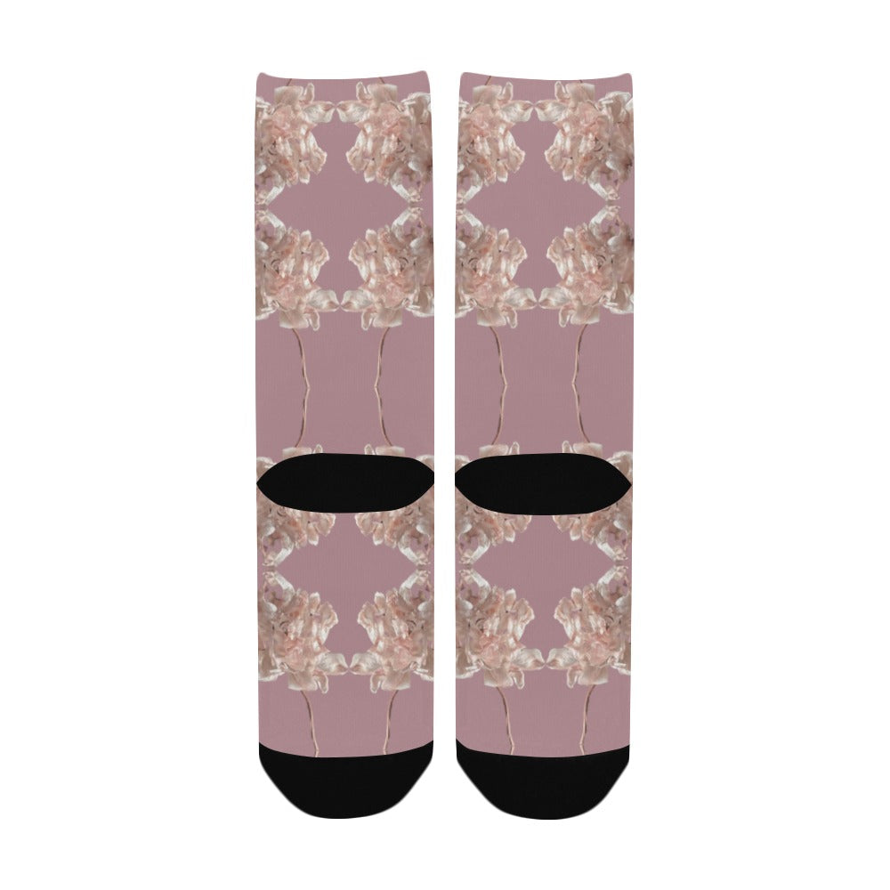 Shaggy Tulip Blush 2 Women's Custom Socks