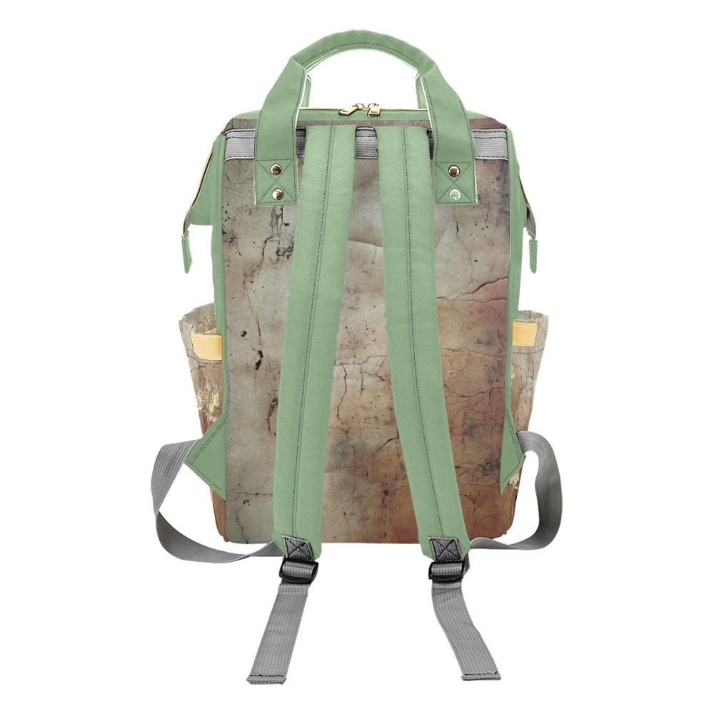 Rusty Life Tuscany Sage Multi-Function Diaper Backpack/Diaper Bag