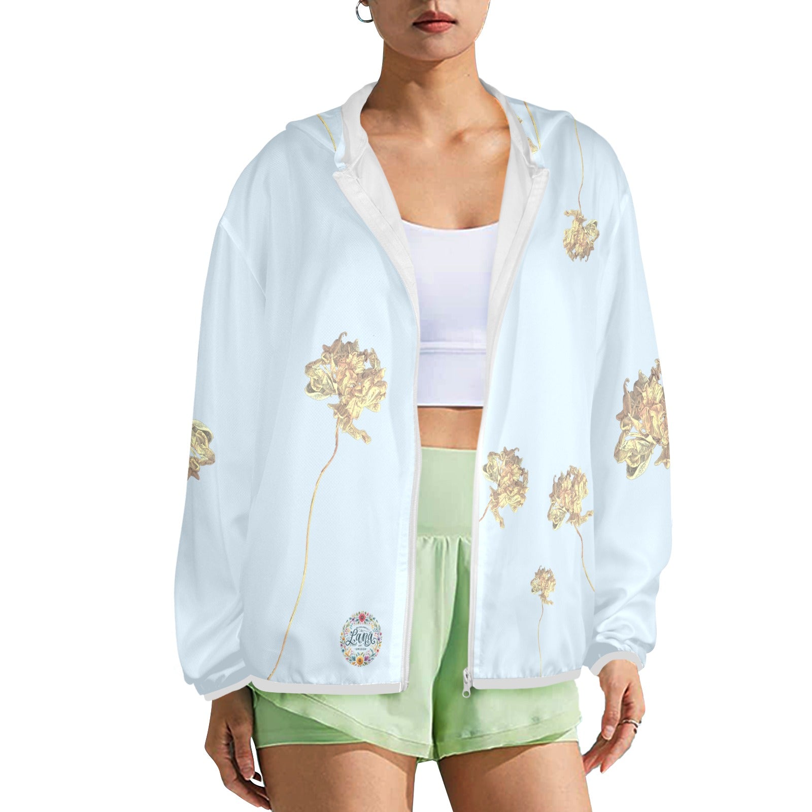 Single Tulip Celestial Women's Lightweight Sun Protection Hoodie